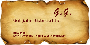 Gutjahr Gabriella névjegykártya